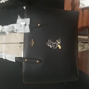NWT Coach Minnie Tote in Black